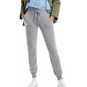 New C By Bloomingdale’s 100% Cashmere Gray Joggers Pants M